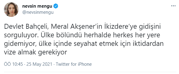 Bahçeli'nin 'Rize' açıklamalarına Nevşin Mengü'den tepki: Ülke bölündü herhalde... - Resim : 2