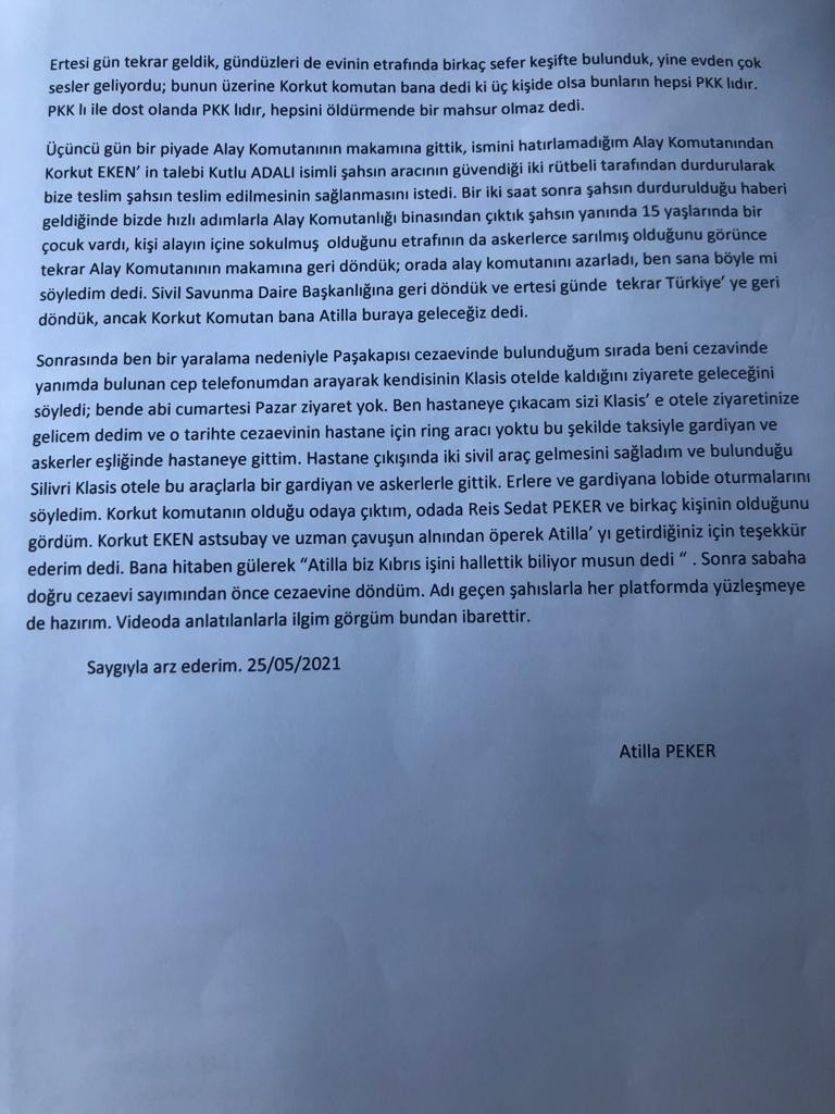 Sedat Peker, kardeşi Atilla Peker'in 'Kutlu Adalı cinayeti' ifadesini yayımladı, Süleyman Soylu'ya seslendi! - Resim : 3