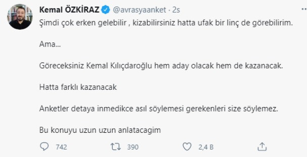 'Kılıçdaroğlu hem aday olacak hem de farklı kazanacak' - Resim : 1