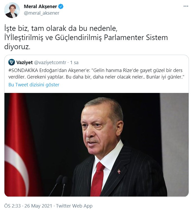 Flaş yanıt! Erdoğan tehdit etti, Akşener böyle cevap verdi - Resim : 2