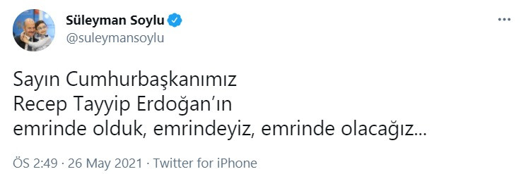 Erdoğan'ın destek konuşmasının ardından Süleyman Soylu'dan ilk açıklama - Resim : 1