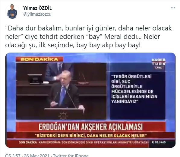 Yılmaz Özdil'den Erdoğan'ın 'Bay Meral' sözlerine çarpıcı yorum - Resim : 1