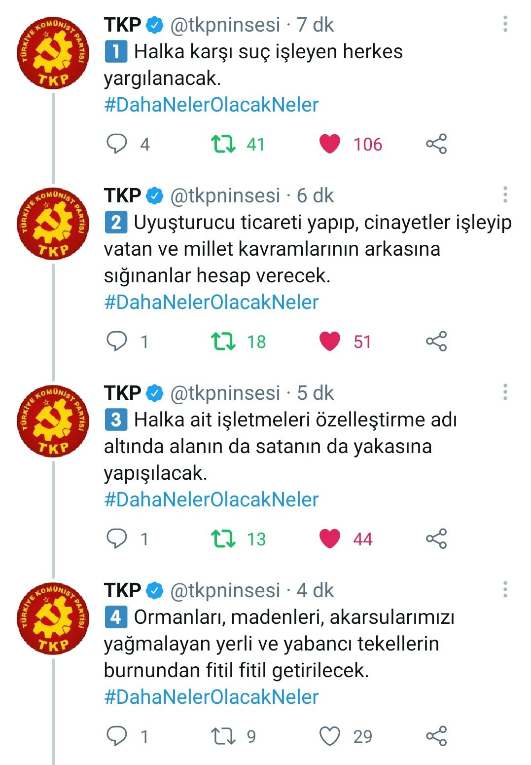 TKP'den Erdoğan'a yanıt: Daha neler olacak neler - Resim : 1