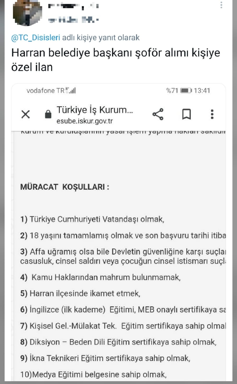 MHP’li belediyede adrese teslim iş ilanı! - Resim : 3