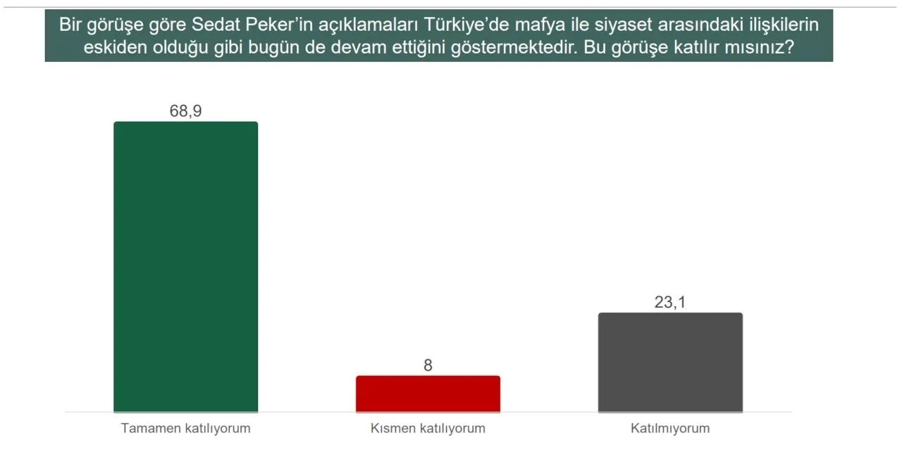 Son ankette Sedat Peker şoku: Doğru söylediğine inananların oranı... - Resim : 3