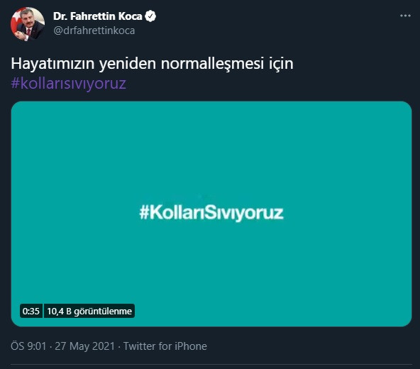 Fahrettin Koca'dan umutlandıran paylaşım: Kolları sıvıyoruz! - Resim : 1