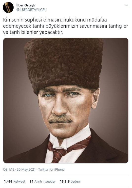 İlber Ortaylı'dan Atatürk çıkışı - Resim : 1