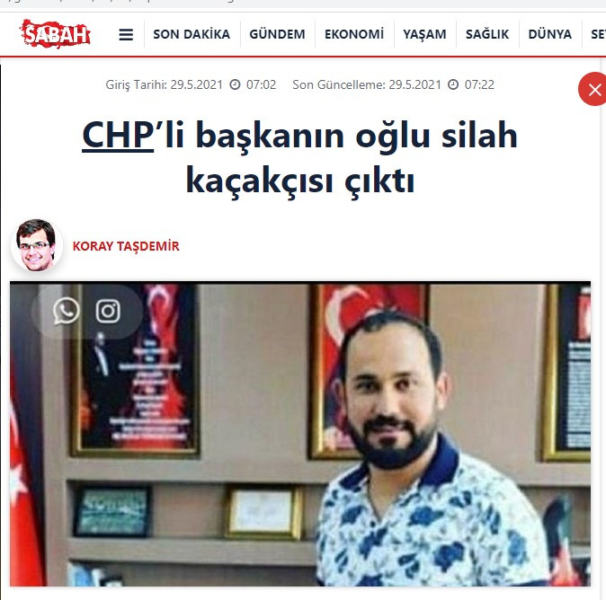 Yandaş medyanın hedefindeki CHP'li: Silahlar Sağlık Bakanlığı’na ait araçtan çıktı - Resim : 1