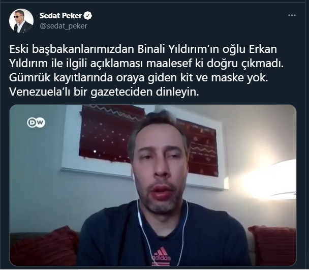 Sedat Peker'den Binali Yıldırım ve Erkam Yıldırım'ı köşeye sıkıştıracak paylaşım! - Resim : 2