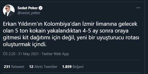 Sedat Peker'den Erkam Yıldırım'la ilgili yeni iddia! - Resim : 2