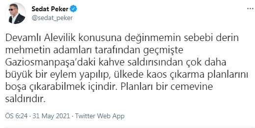 Sedat Peker'den Mehmet Ağar'a yeni suçlama! Ağar'ın adamlarının planını açıkladı - Resim : 1