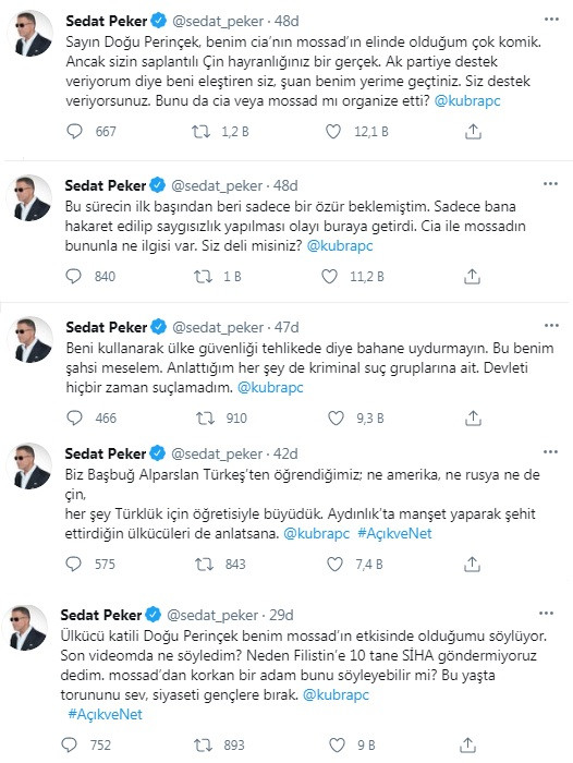 Sedat Peker'den Doğu Perinçek'in iddiasına jet yanıt - Resim : 2