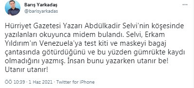 Abdulkadir Selvi'nin 'Erkam Yıldırım'ı aklama' yazısına tepki: 'İnsan utanır!' - Resim : 1