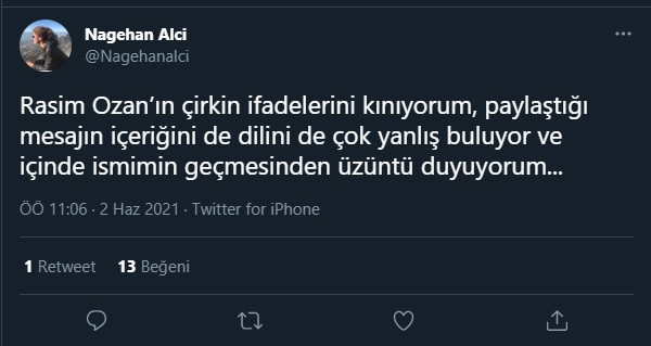 Twitter'da kapıştılar: Nagehan Alçı Rasim Ozan Kütahyalı'ya sert çıktı! - Resim : 2