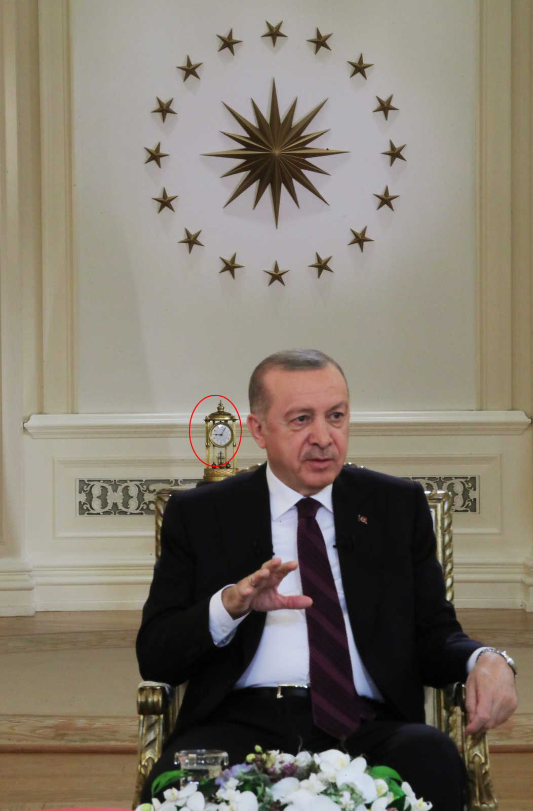 Erdoğan'ın arkasında duran antika saatin sırrı çözüldü - Resim : 1