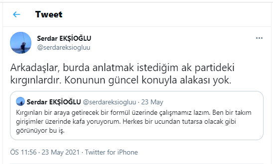 Serdar Ekşi'den çok tartışılacak AKP paylaşımı! - Resim : 1