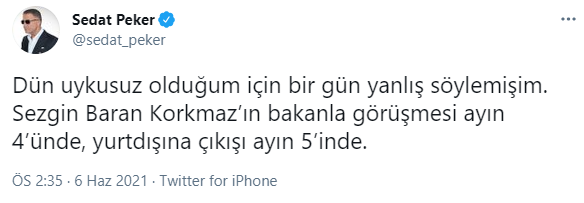 Sedat Peker tarihi düzeltti, Süleyman Soylu'yu hedef aldı - Resim : 1