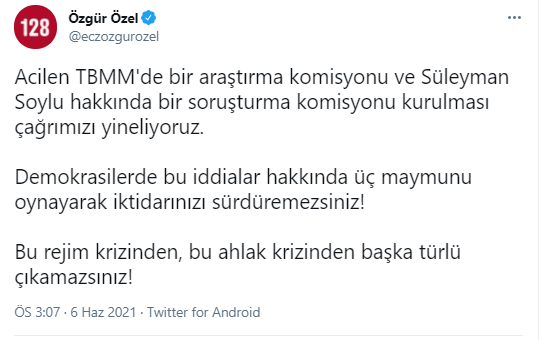 Sedat Peker'in iddiaları sonrası CHP'li Özel'den flaş çağrı! - Resim : 1