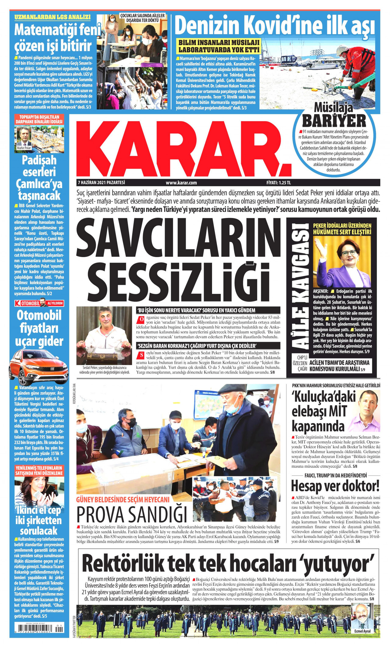 Sadece 4 gazete var: İşte Sedat Peker'in iddialarını gören gazeteler - Resim : 2