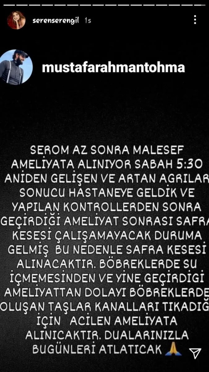 Seren Serengil acil ameliyata alındı! - Resim : 1