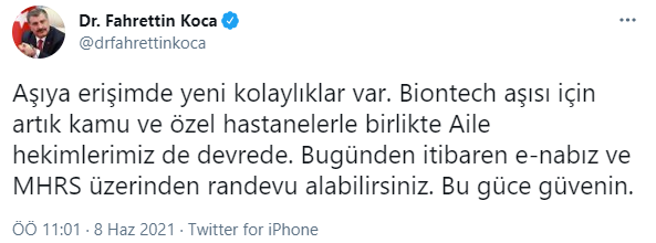 Fahrettin Koca'dan 'aşıda randevu' açıklaması: Artık devrede... - Resim : 1