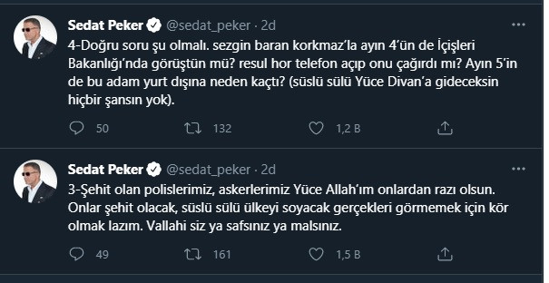 Sedat Peker: Siz gerçekten ya safsınız ya malsınız - Resim : 1