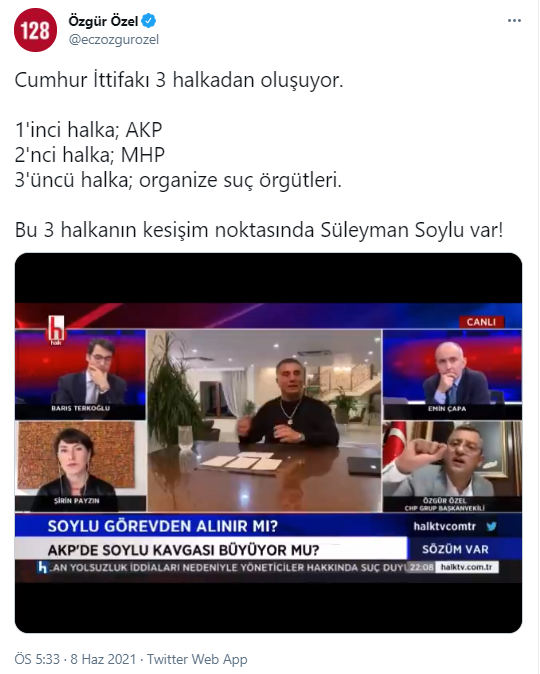 Özgür Özel'den Süleyman Soylu'yu kızdıracak sözler: AKP, MHP ve suç örgütlerinin kesişiminde o var - Resim : 2