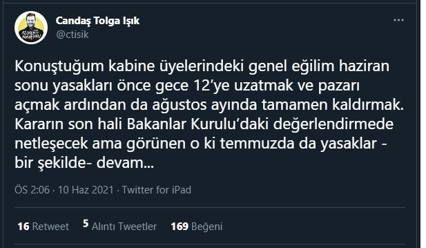 Kabine üyeleri sızdırdı: Temmuz'da 'tam açılma' bekleyenlere kötü haber - Resim : 1