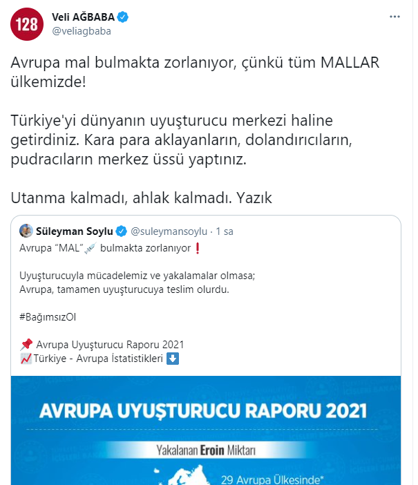 'Mücadelemiz olmasaydı Avrupa, uyuşturucuya teslim olurdu' diyen Soylu'ya CHP'li Ağbaba'dan jet yanıt! - Resim : 1