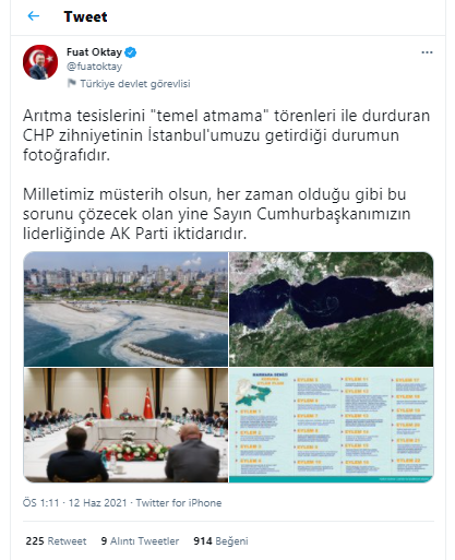 Fuat Oktay'dan skandal müsilaj paylaşımı! CHP'yi suçlamak için sınırları zorladı - Resim : 1