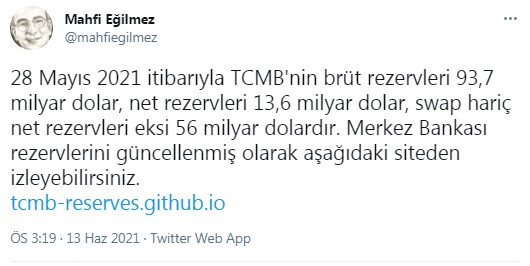 Ekonomist Mahfi Eğilmez'den Erdoğan'ın 'rezerv' açıklamasına jet yanıt: Eksi 56 milyar dolar - Resim : 1
