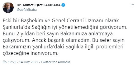 AKP'li Eşref Fakıbaba'dan Fahrettin Koca'ya şok tepki: 2 yıldır anlatamadım... - Resim : 1
