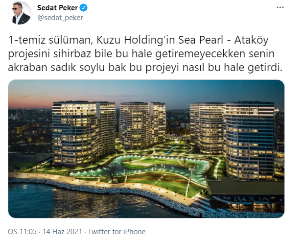 Sedat Peker'den Süleyman Soylu'ya yeni suçlama: Bu kuzu gruptakileri nasıl korkuttun çöktün mallarına - Resim : 1