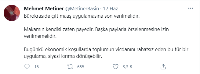 AKP'li Mehmet Metiner'e telefon geldi, paylaşımlarını sildi! - Resim : 1