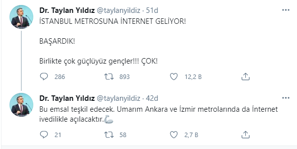İstanbul'da metrolara internet geliyor: 'Ankara ve İzmir için emsal olacak' - Resim : 1