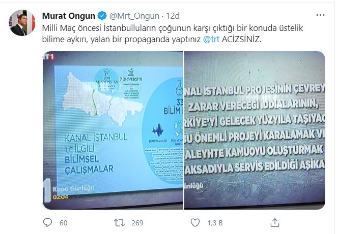TRT'nin milli maçta 'Kanal İstanbul kurnazlığına' İBB Sözcüsü Murat Ongun'dan sert tepki - Resim : 3