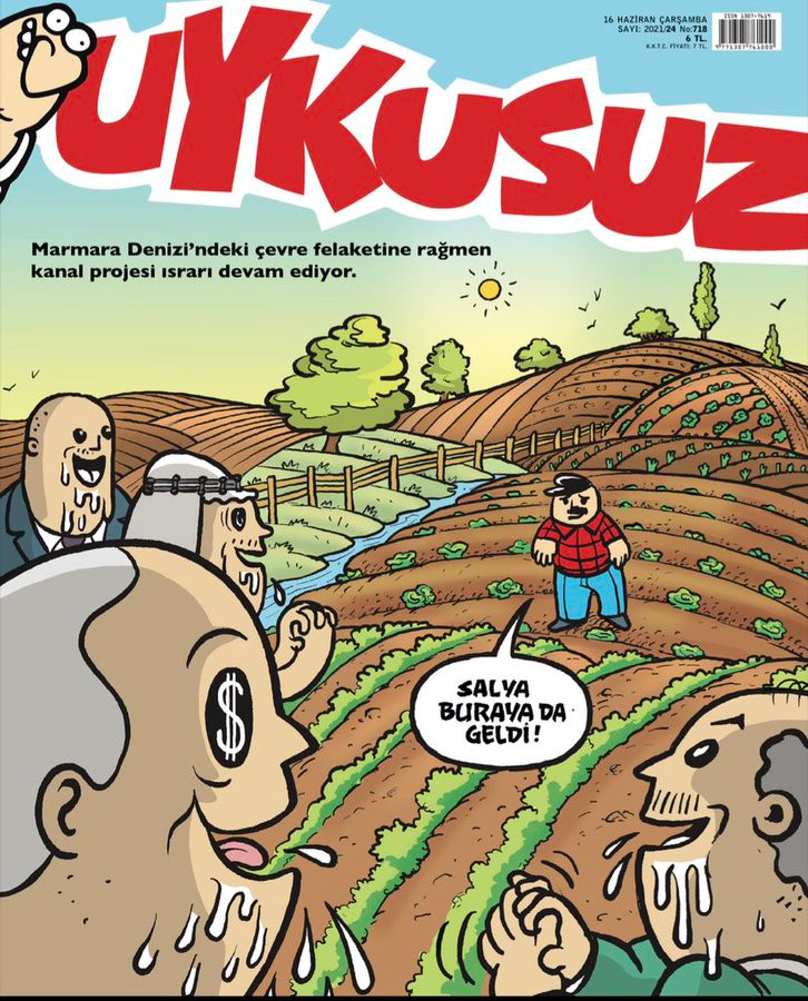 Uykusuz'dan dikkat çeken 'Kanal İstanbul' kapağı - Resim : 1