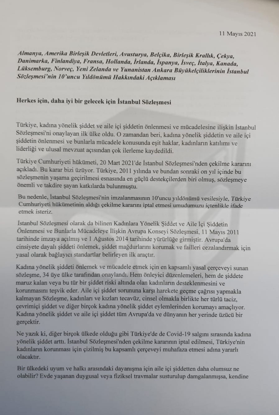 Beş ülkeden TBMM'ye mektup: Türkiye bu utançtan kurtulmalıdır! - Resim : 2