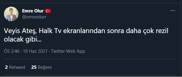 Veyis Ateş'in Halk TV hamlesine Sedat Peker cephesinden flaş yorum! - Resim : 1