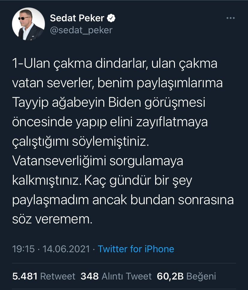 Gözaltına alındıktan sonra video paylaşmayan Sedat Peker'le ilgili büyük şüphe: Tweetleri atan o değil mi? - Resim : 2