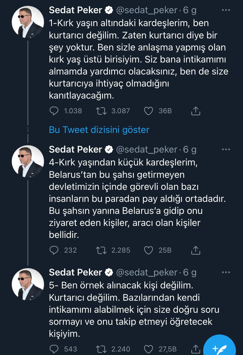 Gözaltına alındıktan sonra video paylaşmayan Sedat Peker'le ilgili büyük şüphe: Tweetleri atan o değil mi? - Resim : 4