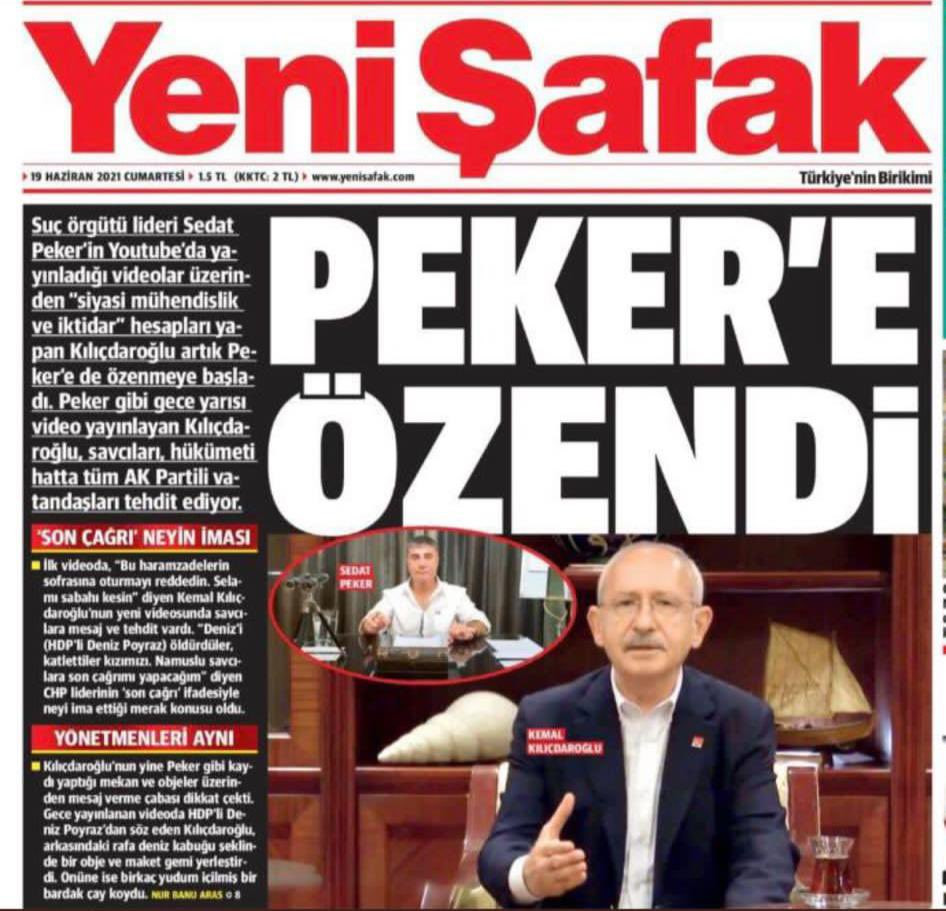 Kılıçdaroğlu yandaş Yeni Şafak'ın bu haberini paylaştı: Sakın yemeyin, ben oteldeyim! - Resim : 2