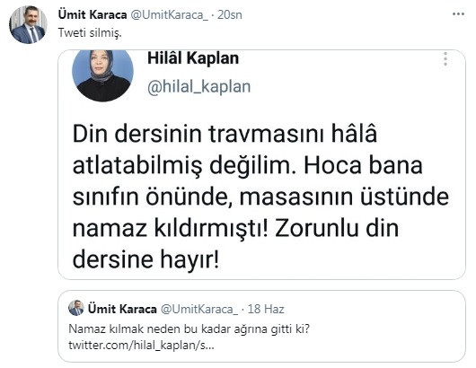 Hilal Kaplan'ın apar topar sildiği tweet - Resim : 1