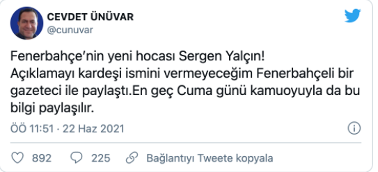 Futbol gündemini karıştıran iddia: 'Fenerbahçe’nin yeni hocası Sergen Yalçın!' - Resim : 1