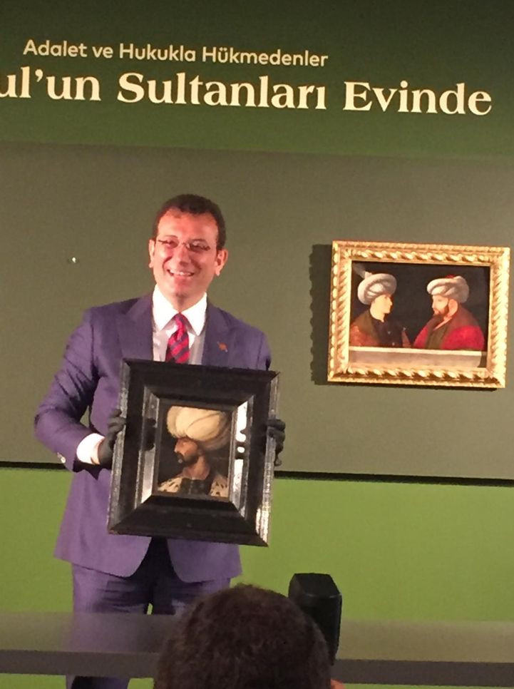 İBB'ye bağışlanan Kanuni Sultan Süleyman portresi Saraçhane'de - Resim : 1