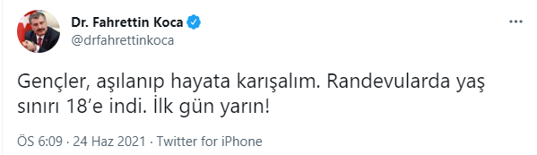 Fahrettin Koca'dan gençlere 'aşı' çağrısı - Resim : 1