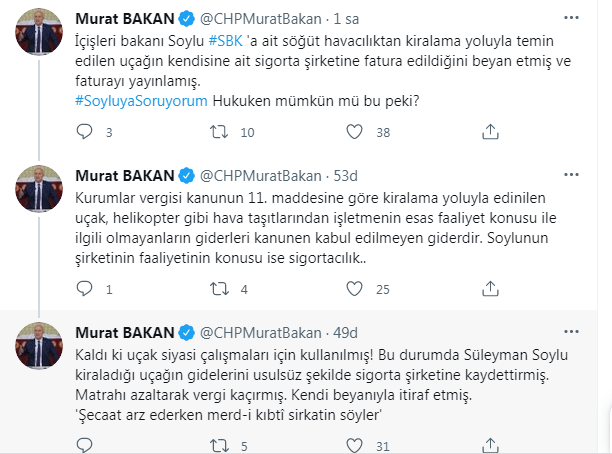 CHP'li vekilden Süleyman Soylu'ya: Matrahı azaltarak vergi kaçırmış - Resim : 1