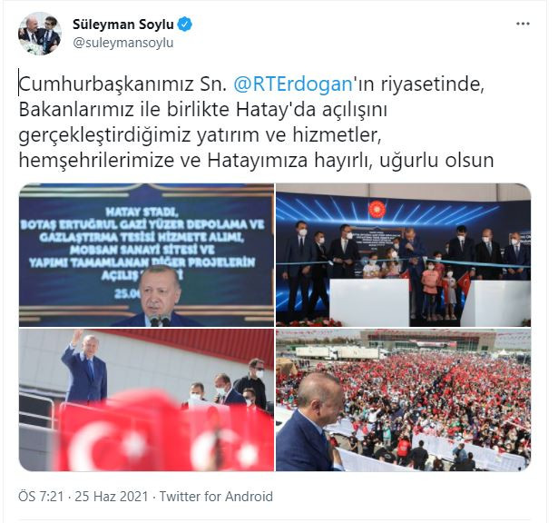 Süleyman Soylu'nun paylaştığı fotoğrafa gelen yorum şoke etti! - Resim : 1