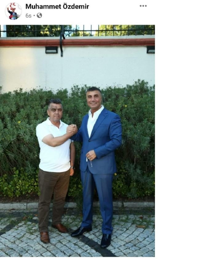 MHP'li başkanın Sedat Peker'le el ele fotoğrafı olay oldu: Önce paylaştı, sonra sildi... - Resim : 1