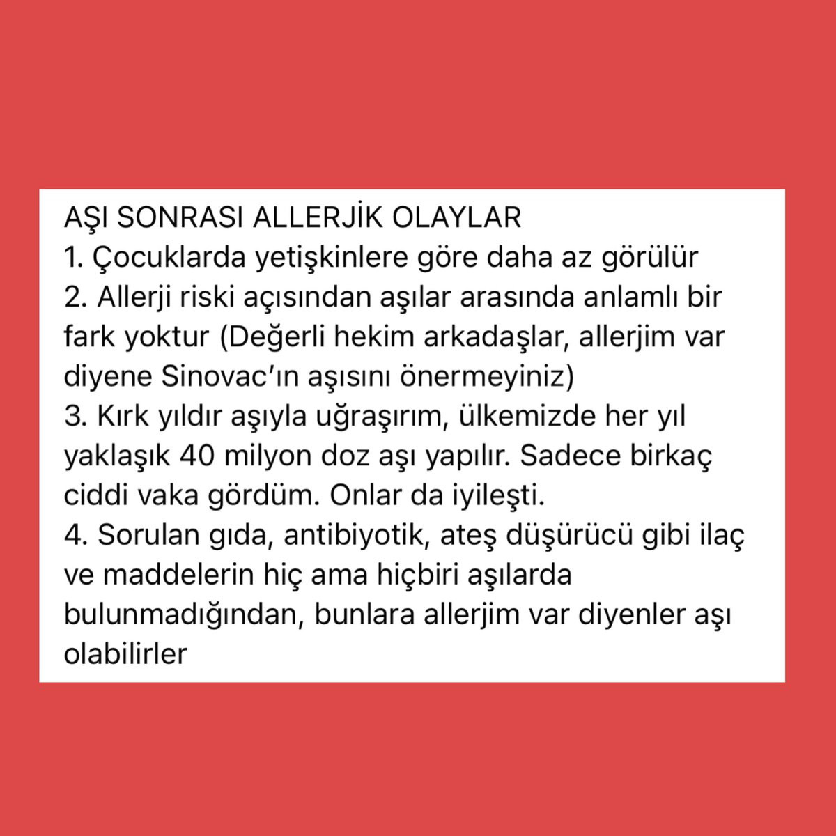 Prof. Dr. Mehmet Ceyhan'dan 'aşı sonrası alerji' açıklaması - Resim : 1